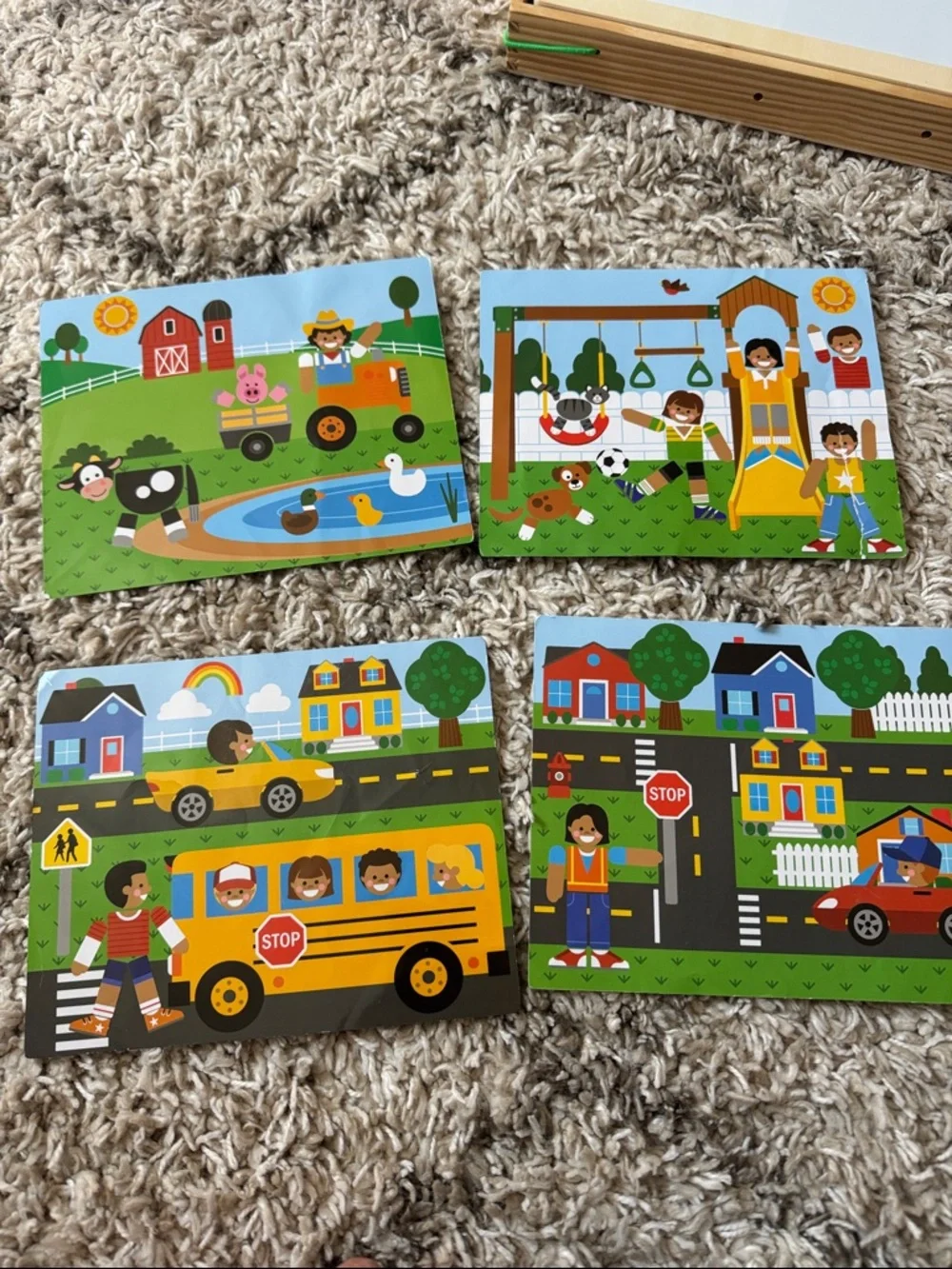 Melissa & Doug Wooden Magnetic Matching Picture Game - Colorful Farm Scenes - Picture 8 of 12